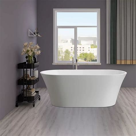 long x 28 34 in. . Home depot freestanding tub